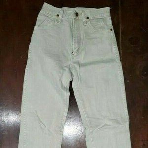 Vintage Khaki Wrangler Cowboy Cut Straight Jeans
